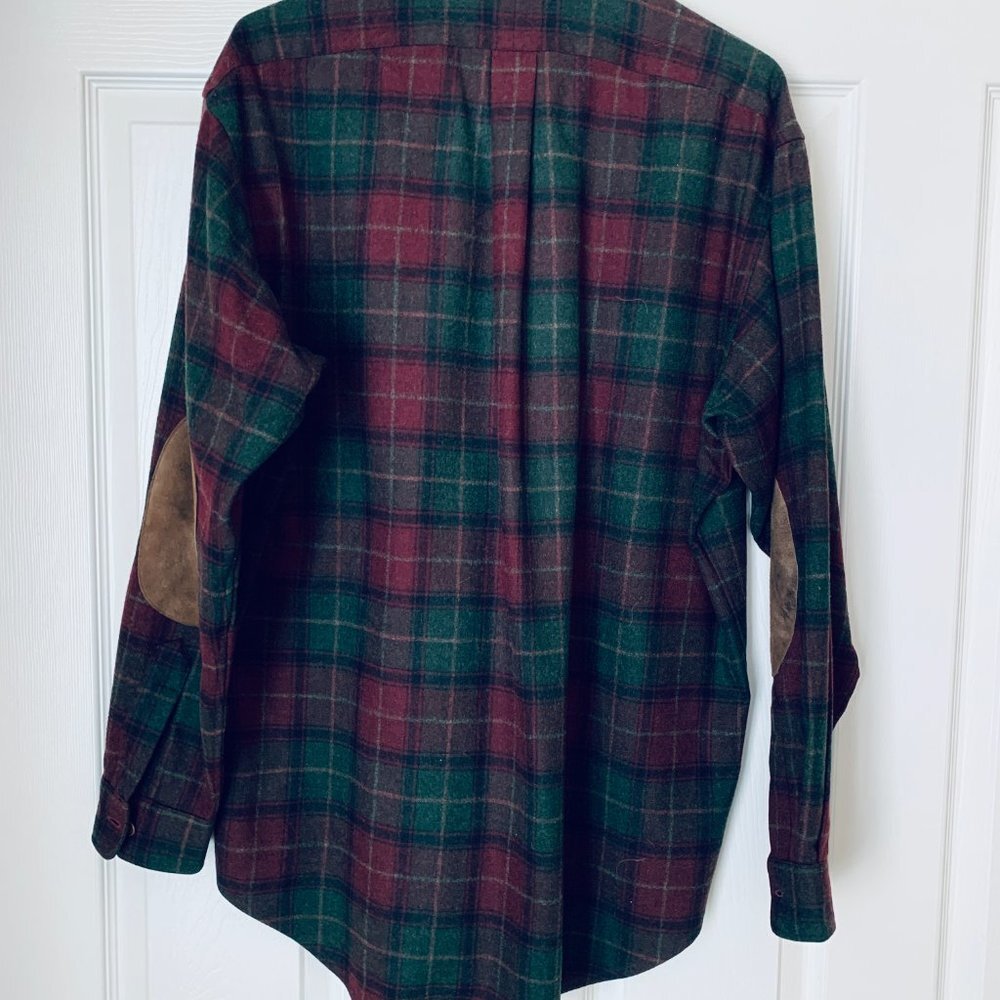 POLO by Ralph Lauren Richmond 100% Wool Men’s Plaid Shirt Size Large